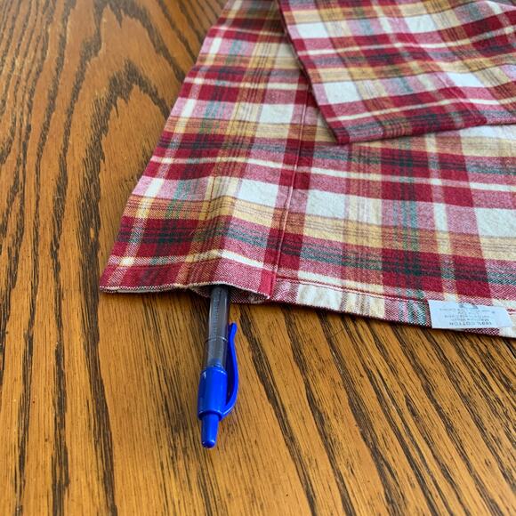 Park Designs Red Plaid Tablecloth Napkins Dish Towels Valance 100% Cotton 10 Pc. - Picture 7 of 8